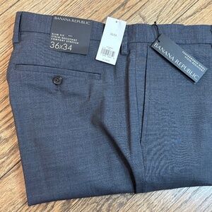 NWT Banana Republic Performance Wool Pants - 36x34 - Slim Fit